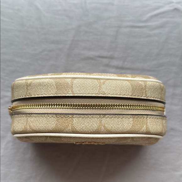 Coach Beige Monogram Cosmetic Bag - Picture 2 of 5